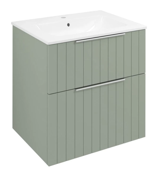 CIRASA STRIP szafka pod umywalkę 59,2x64x46cm, verde
