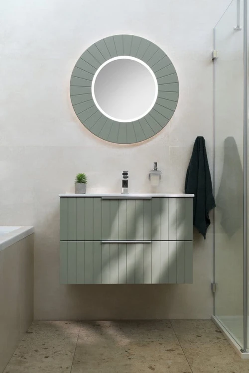 CIRASA STRIP szafka pod umywalkę 69,8x52x46cm, verde #2