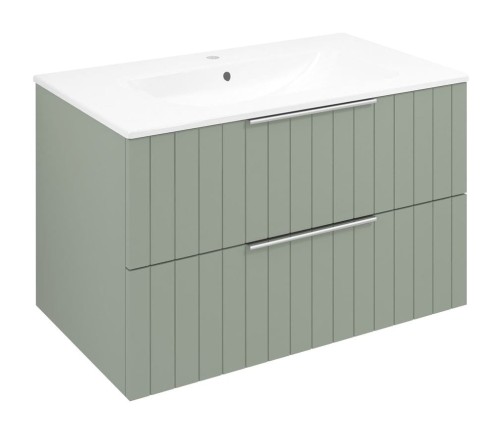 CIRASA STRIP szafka pod umywalkę 79,8x52x46cm, verde