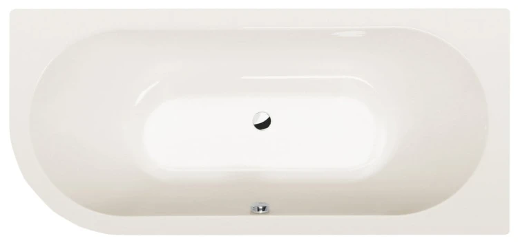 VIVA R wanna asymetryczna 175x80x47cm, ivory