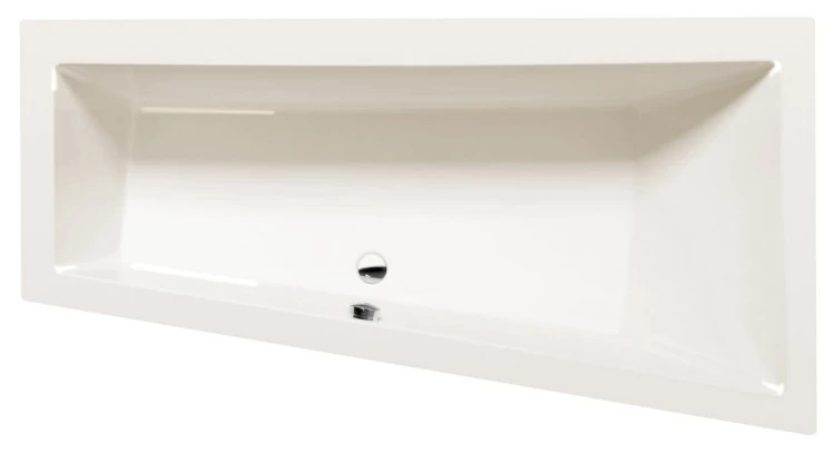ANDRA R wanna asymetryczna 180x90x45cm, ivory