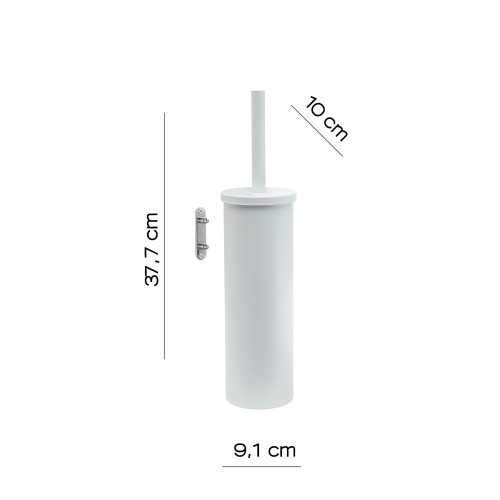 Rysunek techniczny - FLIP szczotka do WC wisząca, systém Lift&Clean, biały mat