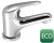 AQUALINE 35 bateria umywalkowa, ECO głowica, chrom