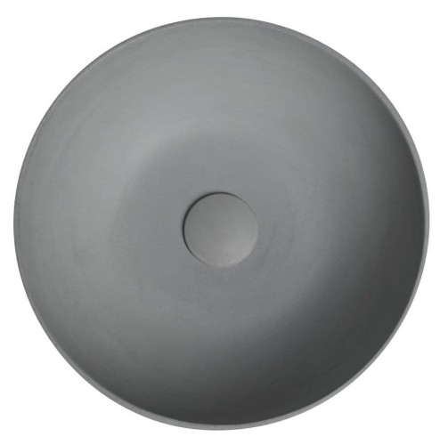 FORMIGO umywalka betonowa nablatowa, średnica 39cm, szary mat #2