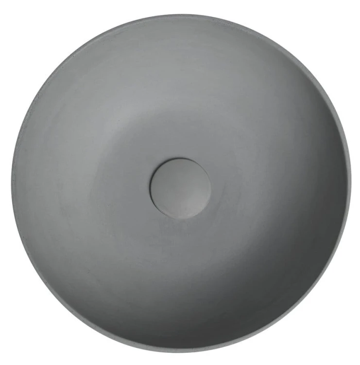FORMIGO umywalka betonowa nablatowa, średnica 39cm, szary mat #2