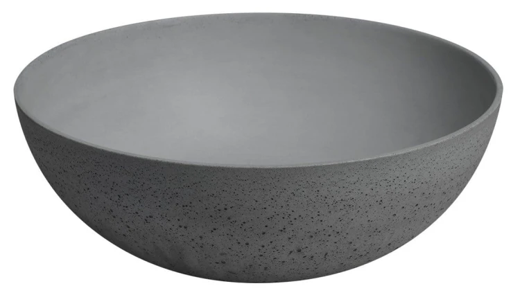 FORMIGO umywalka betonowa nablatowa, średnica 39cm, szary mat #5