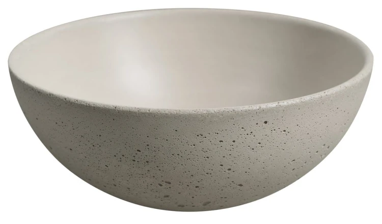 MINOR umywalka betonowa nablatowa, średnica 26cm, piaskowy mat #2