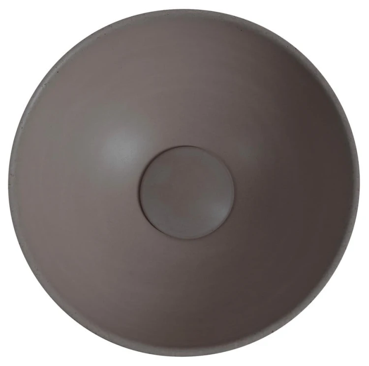 MINOR umywalka betonowa nablatowa, średnica 26cm, ciemnobrązowy mat #5