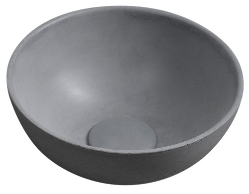 MINOR umywalka betonowa nablatowa, średnica 26cm, szary mat