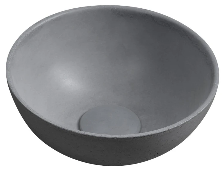 MINOR umywalka betonowa nablatowa, średnica 26cm, szary mat