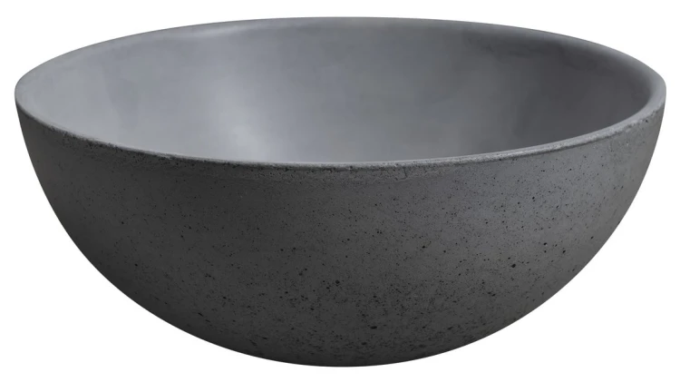 MINOR umywalka betonowa nablatowa, średnica 26cm, szary mat #4