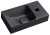 PICCOLINO umywalka betonowa, 30,8x17cm, bateria z prawej strony, antracyt mat