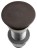 Korek umywalkowy 5/4'', klik-klak, betonowy grzybek, 10-80mm, ciemnobrązowy mat #4