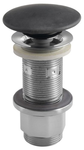 Korek umywalkowy 5/4'', klik-klak, betonowy grzybek, 10-80mm, antracyt mat