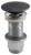 Korek umywalkowy 5/4'', klik-klak, betonowy grzybek, 10-80mm, antracyt mat