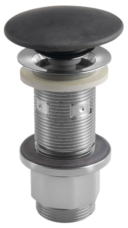 Korek umywalkowy 5/4'', klik-klak, betonowy grzybek, 10-80mm, antracyt mat