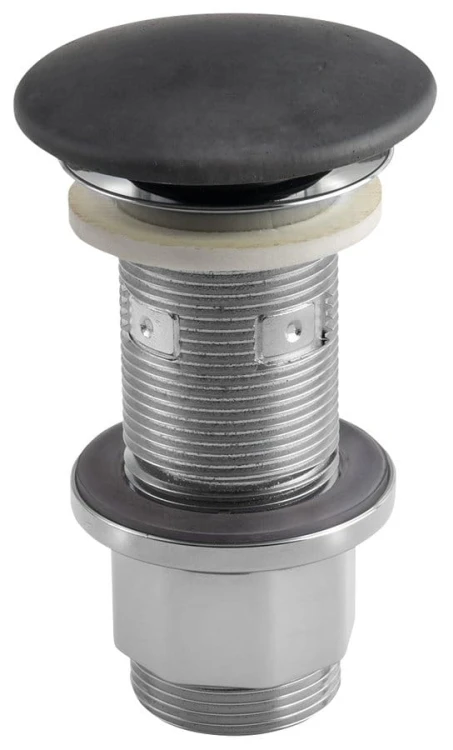 Korek umywalkowy 5/4'', klik-klak, betonowy grzybek, 10-80mm, antracyt mat #3