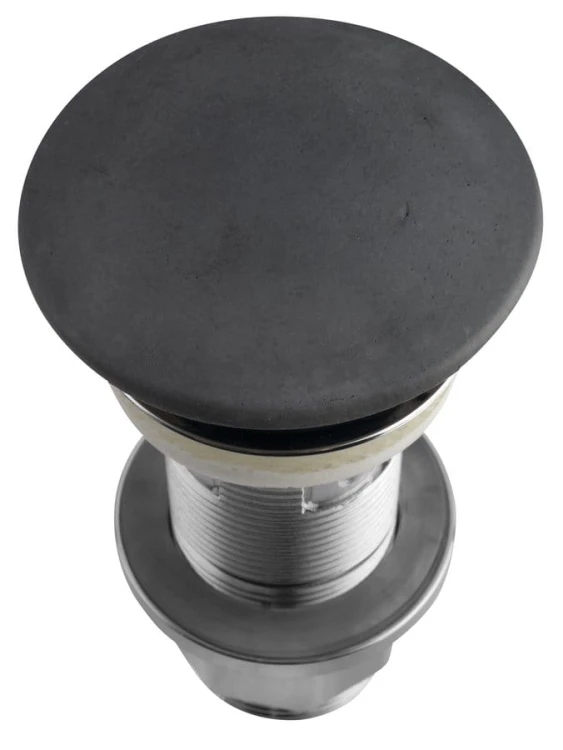 Korek umywalkowy 5/4'', klik-klak, betonowy grzybek, 10-80mm, antracyt mat #4