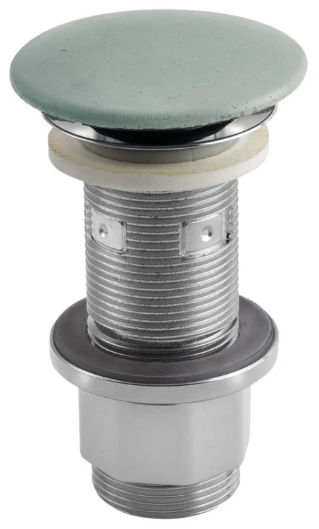 Korek umywalkowy 5/4'', klik-klak, betonowy grzybek, 10-80mm, zielony mat #3