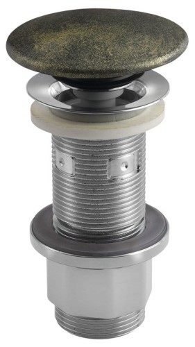 Korek umywalkowy 5/4'', klik-klak, betonowy grzybek, 10-80mm, złoty mat