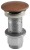 Korek umywalkowy 5/4'', klik-klak, betonowy grzybek, 10-80mm, miedź mat #3