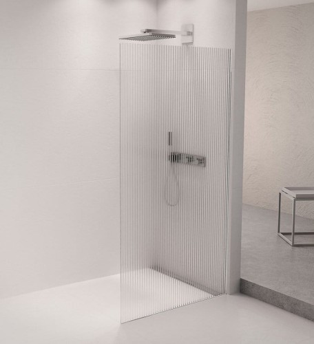 ARCHITEX zestaw do mocowania szkła, ściana-podłoga, 1610x2105mm, polerowane aluminium #2