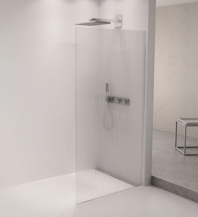 ARCHITEX zestaw do mocowania szkła, ściana-podłoga, 1610x2105mm, polerowane aluminium #2