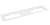 BRAHEA Rockstone blat z 2 otworami 171,6x51,5cm, biały mat