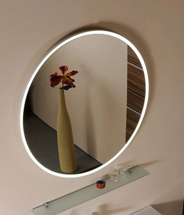 FLOAT lustro z podświetleniem LED, ø 74cm, białe #7