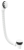 Zestaw odpływowy, klik-klak, długość 1200mm, korek 72mm, biały