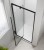 EASY BLACK drzwi prysznicowe obrotowe 760-900mm, szkło czyste #2