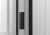 EASY BLACK drzwi prysznicowe obrotowe 760-900mm, szkło Brick #7