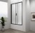DEEP BLACK drzwi prysznicowe 1200x1650mm, szkło czyste #2