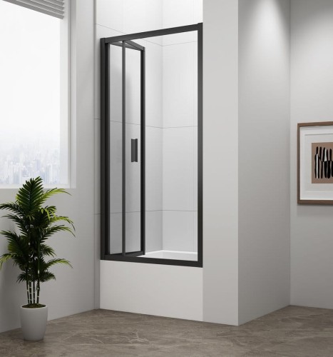 DEEP BLACK drzwi prysznicowe składane 1000x1650mm, szkło czyste #2