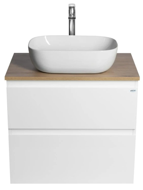 ALTAIR szafka z blatem 68 cm, biały/dąb emporio #3