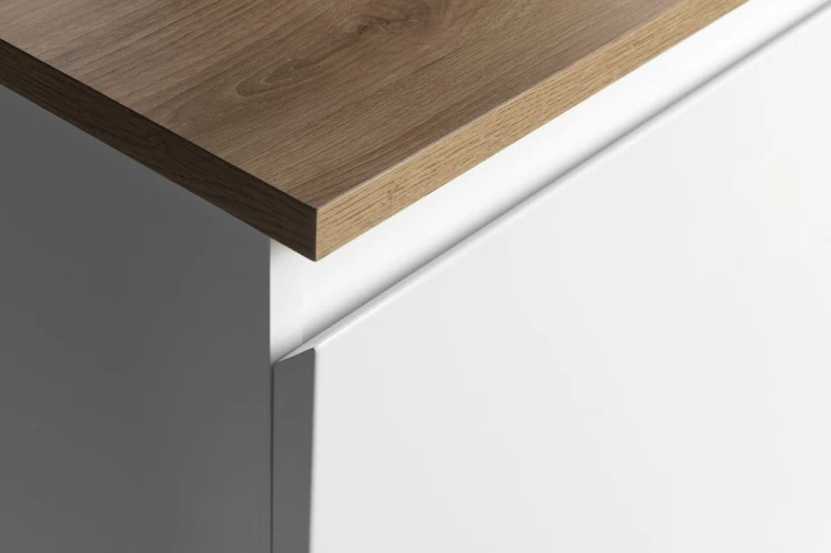 ALTAIR szafka z blatem 68 cm, biały/dąb emporio #4