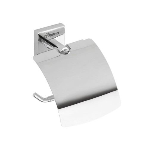 X-SQUARE wieszak na papier toaletowy z klapką, chrom