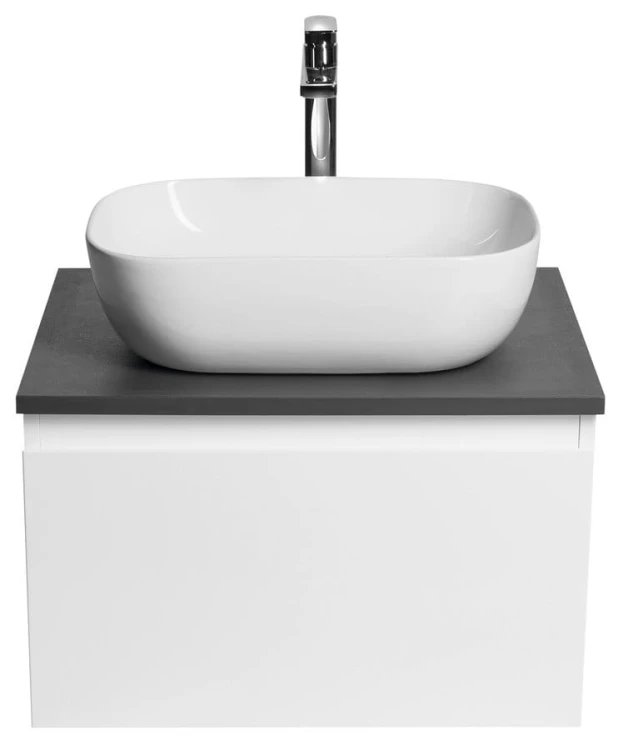 ALTAIR szafka z blatem 58 cm, biały/antracyt łupek #3
