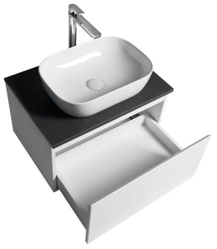 ALTAIR szafka z blatem 62,5 cm, biały/antracyt łupek #2