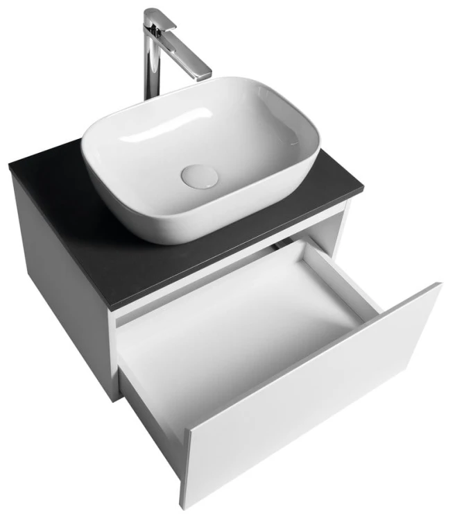 ALTAIR szafka z blatem 62,5 cm, biały/antracyt łupek #2
