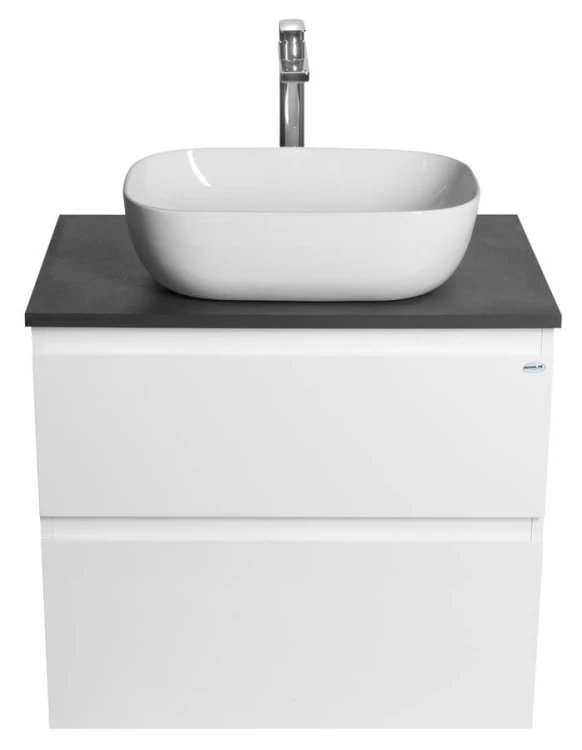 ALTAIR szafka z blatem 68 cm, biały/antracyt łupek #3