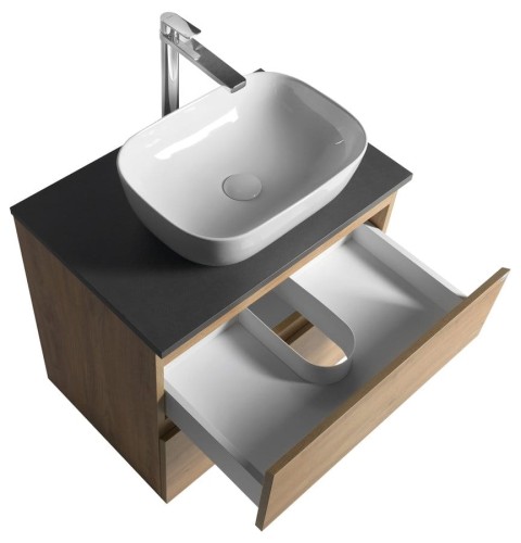 ALTAIR szafka z blatem 68 cm, dąb emporio/antracyt łupek #2