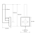 Rysunek techniczny - X-SQUARE wieszak na papier toaletowy rezerwowy, chrom