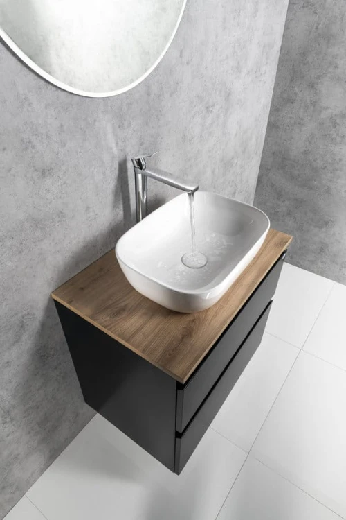 ALTAIR szafka z blatem 68 cm, dąb czarny mat/emporio #3