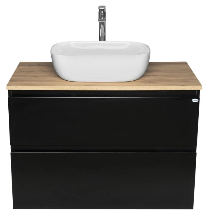 ALTAIR szafka z blatem 87,5 cm, dąb czarny mat/emporio #3