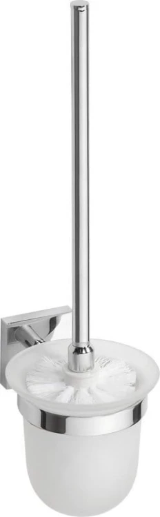 X-SQUARE wisząca szczotka do WC, szkło mleczne, chrom