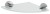 X-ROUND szklana półka narożna, ćwierćokrąg 200x200mm, chrom/szkło czyste
