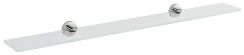X-ROUND półka szklana 900mm, chrom/szkło czyste