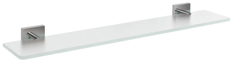X-SQUARE półka szklana 500mm, chrom/szkło mleczne