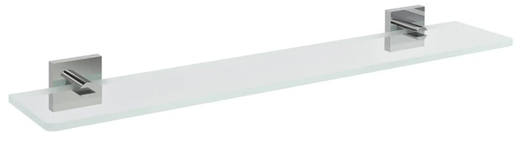 X-SQUARE półka szklana 600mm, chrom/szkło czyste